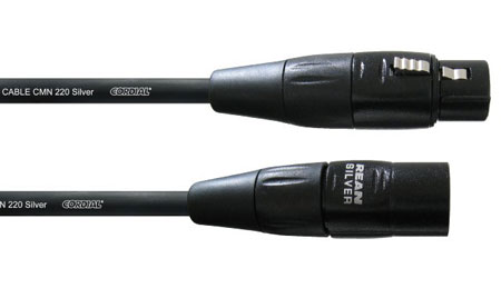 XLR-Kabel 3-pol., Cordial Silver Line CIM 2.5 FM, 2.5m (REAN Armaturen)